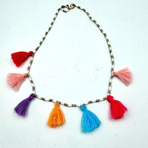 Colorful Tassel Beaded Necklace